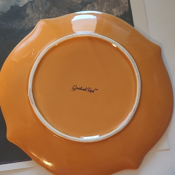 7 Inch Orange Coffee & Donuts Plate - Picture 2 of 2